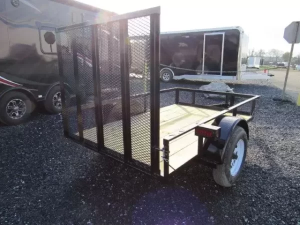 Premier 5 x 8 Landscape Utility Trailer – Rear Ramp Gate - Image 2