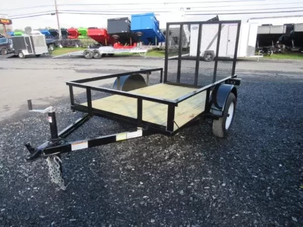 Premier 5 x 8 Landscape Utility Trailer – Rear Ramp Gate - Image 3