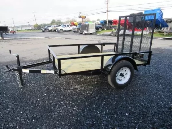 Premier 5 x 8 Landscape Utility Trailer – Rear Ramp Gate - Image 4