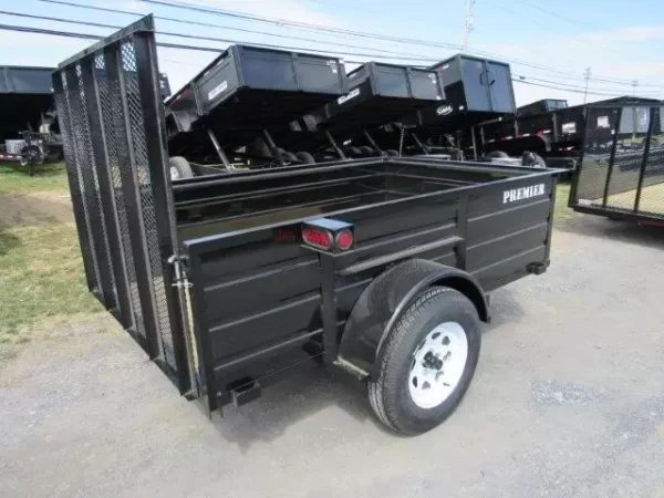 Premier 5 x 8 Landscape Utility Trailer – Steel Sides - Image 3