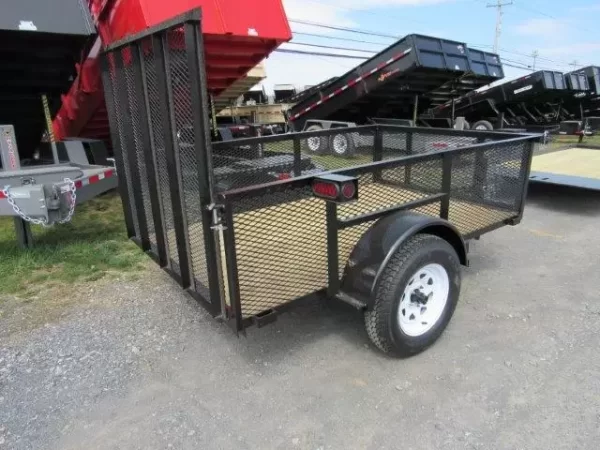 Premier 5 x 8 Landscape Utility Trailer – Mesh Sides - Image 2