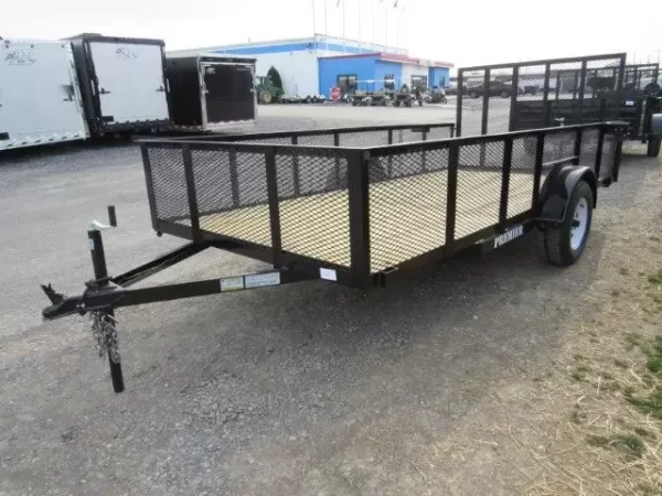Premier 6.4 x 14 Landscape Utility Trailer – Mesh Sides - Image 2