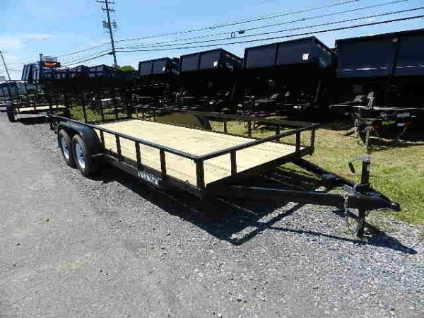 Premier 6.4 x 18 Landscape Utility Trailer – Rear Ramp Gate
