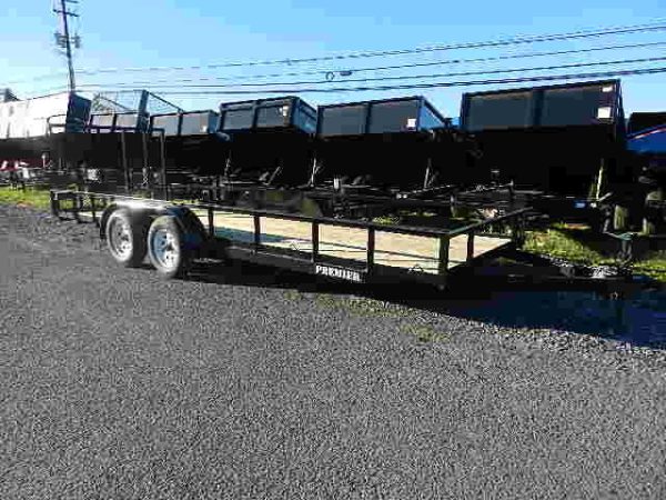 Premier 6.4 x 20 Landscape Utility Trailer – Rear Ramp Gate