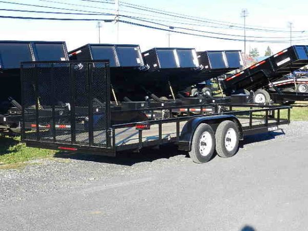 Premier 6.4 x 20 Landscape Utility Trailer – Rear Ramp Gate - Image 4