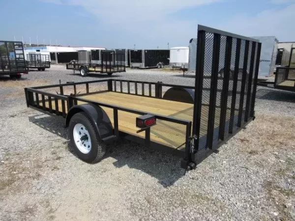 Premier 7 x 12 Landscape Utility Trailer – Removable Side ATV Ramps - Image 4