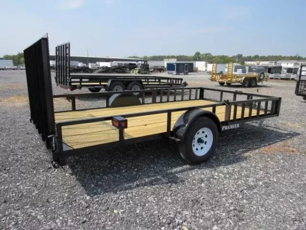 Premier 7 x 14 Landscape Utility Trailer – Removable Side ATV Ramps - Image 4