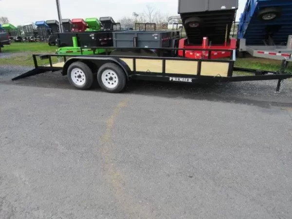 Premier 6.4 x 16 Landscape Utility Trailer – Rear Ramp Gate - Image 2