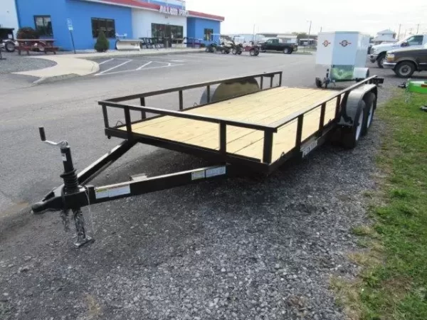 Premier 6.4 x 16 Landscape Utility Trailer – Rear Ramp Gate - Image 3