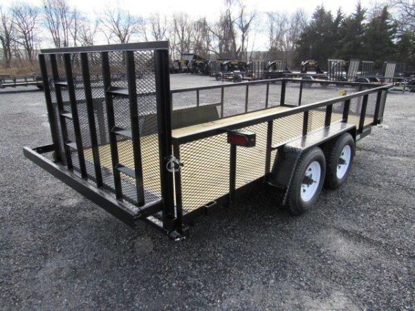 Premier 7 x 16 Landscape Utility Trailer – HD Ramp Gate - Image 3