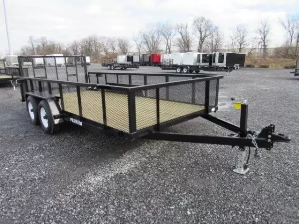 Premier 7 x 16 Landscape Utility Trailer – HD Ramp Gate