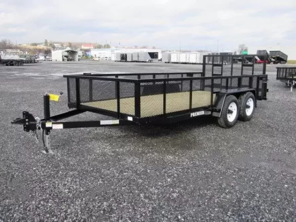 Premier 7 x 16 Landscape Utility Trailer – HD Ramp Gate - Image 5