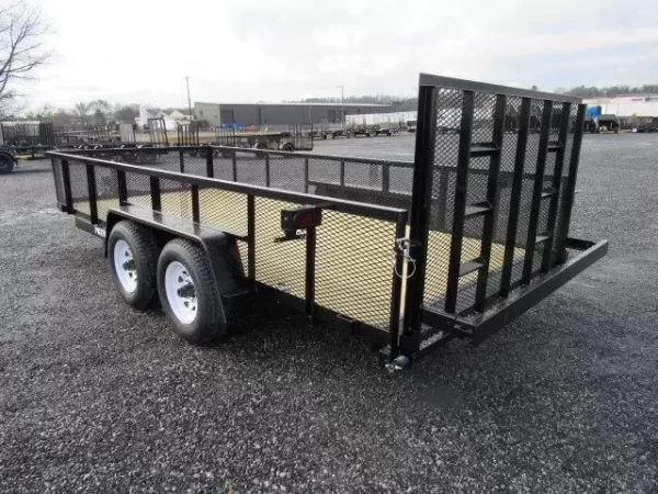 Premier 7 x 16 Landscape Utility Trailer – HD Ramp Gate - Image 6