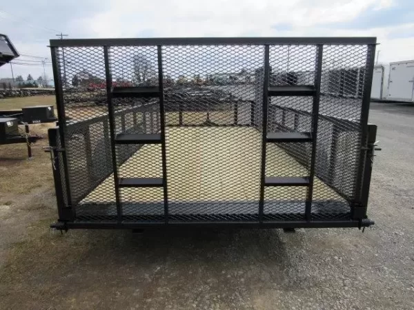 Premier 7 x 16 Landscape Utility Trailer – Mesh Sides & ATV Ramp - Image 2