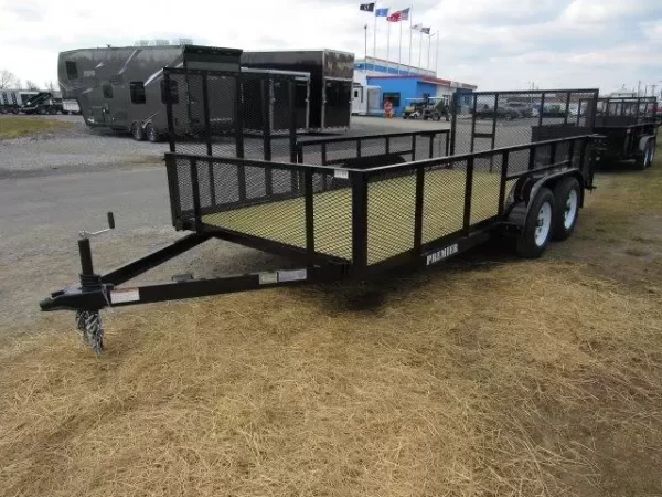 Premier 7 x 16 Landscape Utility Trailer – Mesh Sides & ATV Ramp - Image 3