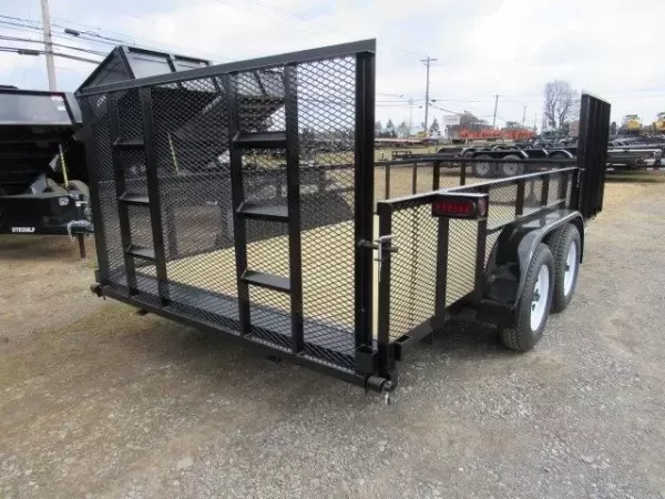 Premier 7 x 16 Landscape Utility Trailer – Mesh Sides & ATV Ramp - Image 6
