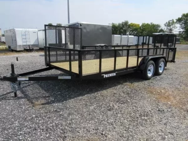 Premier 7 x 18 Landscape Utility Trailer – Mesh Sides & ATV Gate - Image 6