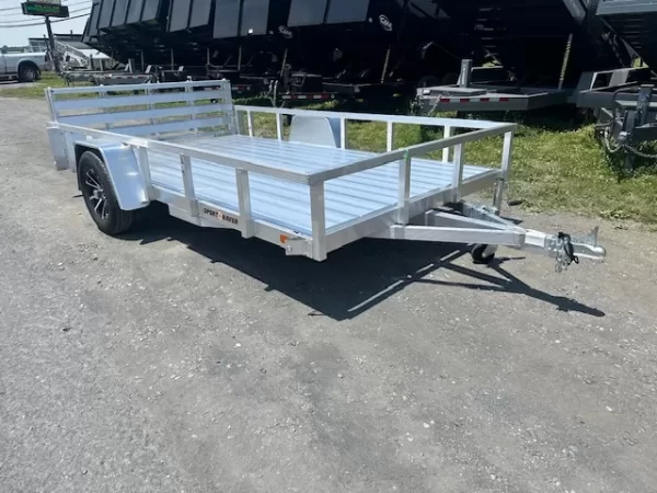 Sport Haven 7×12 Aluminum Landscape Utility Trailer – Deluxe