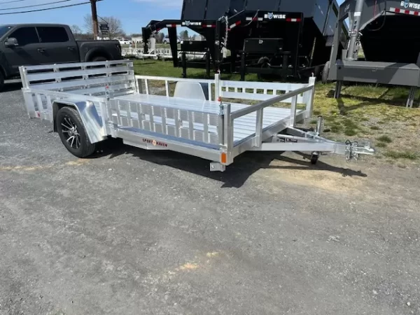 Sport Haven 7×12 Aluminum Utility Trailer – Side ATV Ramps