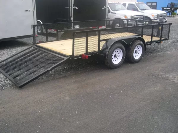 Carry On 6.4 x 14 Landscape Utility Trailer – 24″ Mesh Sides - Image 2