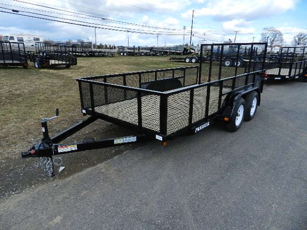 Premier 6.4 x 16 Landscape Utility Trailer – 23″ High Mesh Sides - Image 2