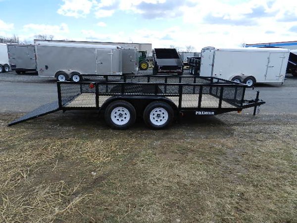 Premier 6.4 x 16 Landscape Utility Trailer – 23″ High Mesh Sides
