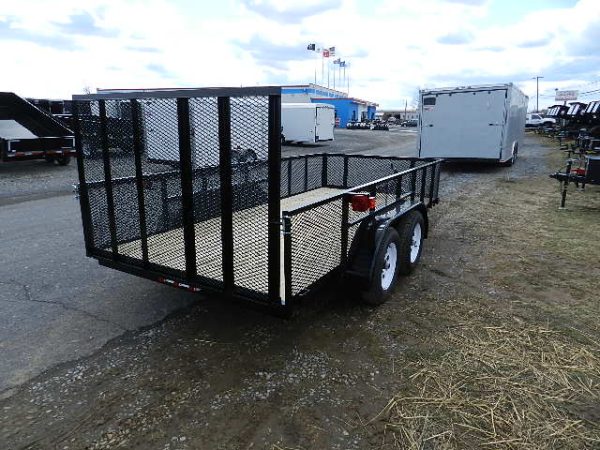 Premier 6.4 x 16 Landscape Utility Trailer – 23″ High Mesh Sides - Image 6