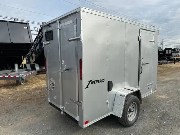 Homesteader 5 x 10 Enclosed V-Nose Cargo Trailer – Barn Doors - Image 2