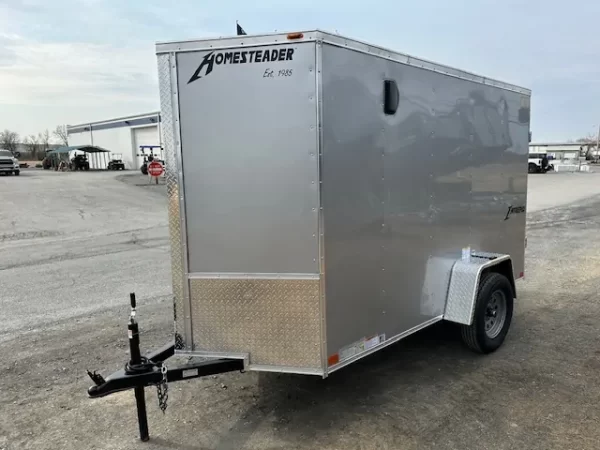 Homesteader 5 x 10 Enclosed V-Nose Cargo Trailer – Barn Doors - Image 4