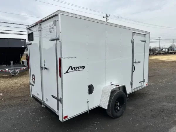 Homesteader 6 x 12 V Nose Cargo Trailer Rear Barn Doors - Image 2