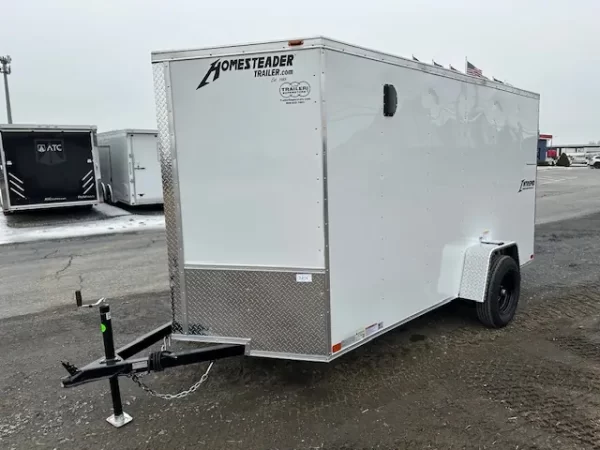 Homesteader 6 x 12 V Nose Cargo Trailer Rear Barn Doors