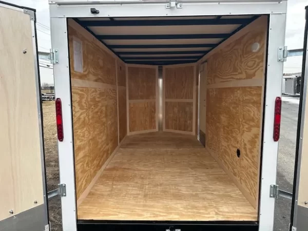 Homesteader 6 x 12 V Nose Cargo Trailer Rear Barn Doors - Image 6