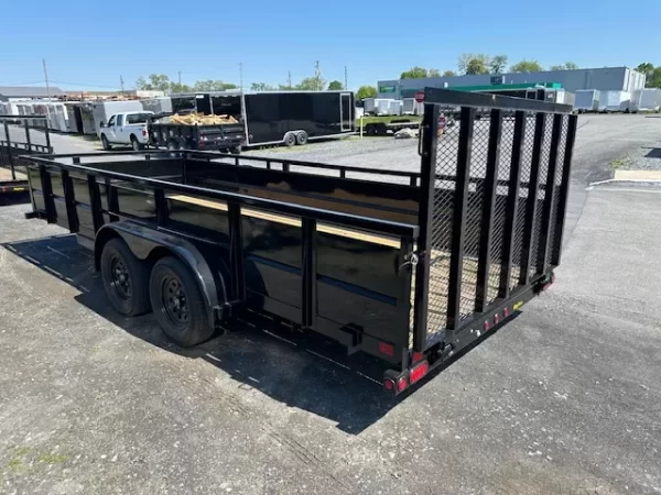 Big Tex 7 x 18 Landscape Utility Trailer – 2′ Solid Steel Sides - Image 5