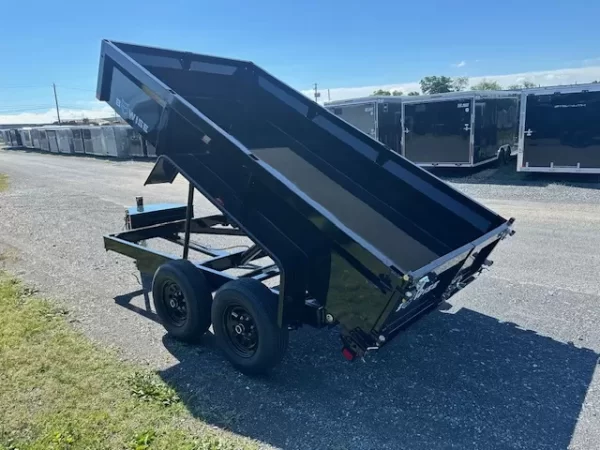 BWise 6 x 12 Dump Trailer Combo Gate and Slide Out Ramps - Image 5