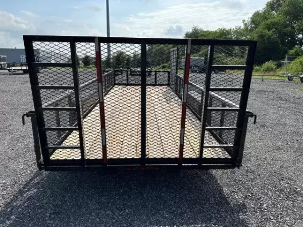 Carry-On 7 x 20 Landscape Utility Trailer – Mesh Sides & ATV Gate - Image 6