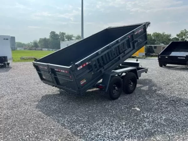 Covered Wagon 6 x 12 Prospector Dump Trailer Ladder Ramps - Image 5