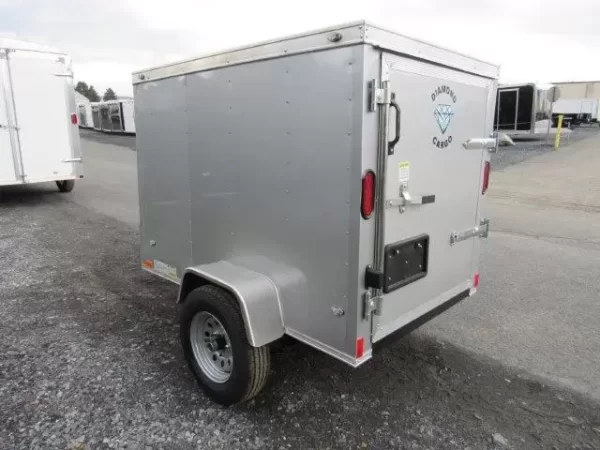 Diamond Cargo 4 x 6 Enclosed Cargo Trailer – Single Rear Door - Image 2