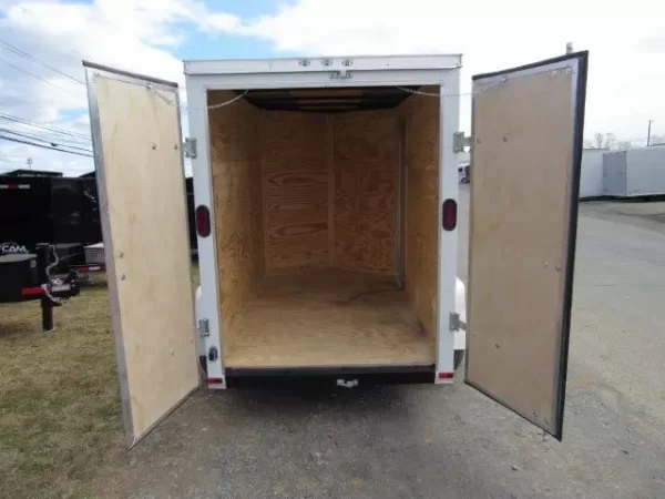Diamond Cargo 5 x 8 V-Nose Cargo Trailer – Barn Doors & Side Door - Image 2