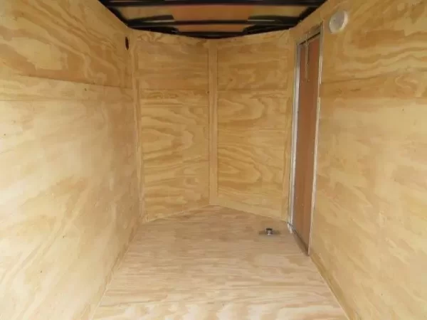 Diamond Cargo 5 x 8 V-Nose Cargo Trailer – Barn Doors & Side Door - Image 7