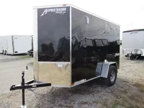 Homesteader 5 x 10 Enclosed V-Nose Cargo Trailer – Ramp Door - Image 3