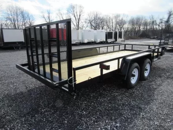 Premier 7 x 18 Landscape Utility Trailer – HD Ramp Gate - Image 5