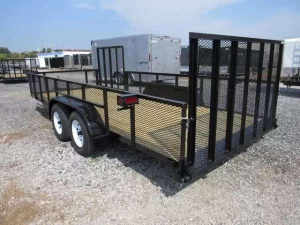 Premier 7 x 18 Landscape Utility Trailer – Mesh Sides & ATV Gate - Image 5