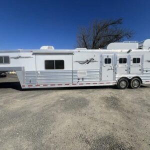2009 Platinum Coach 3 Horse 16' LQ | Outlaw Conversion Horse Trailer with Slide