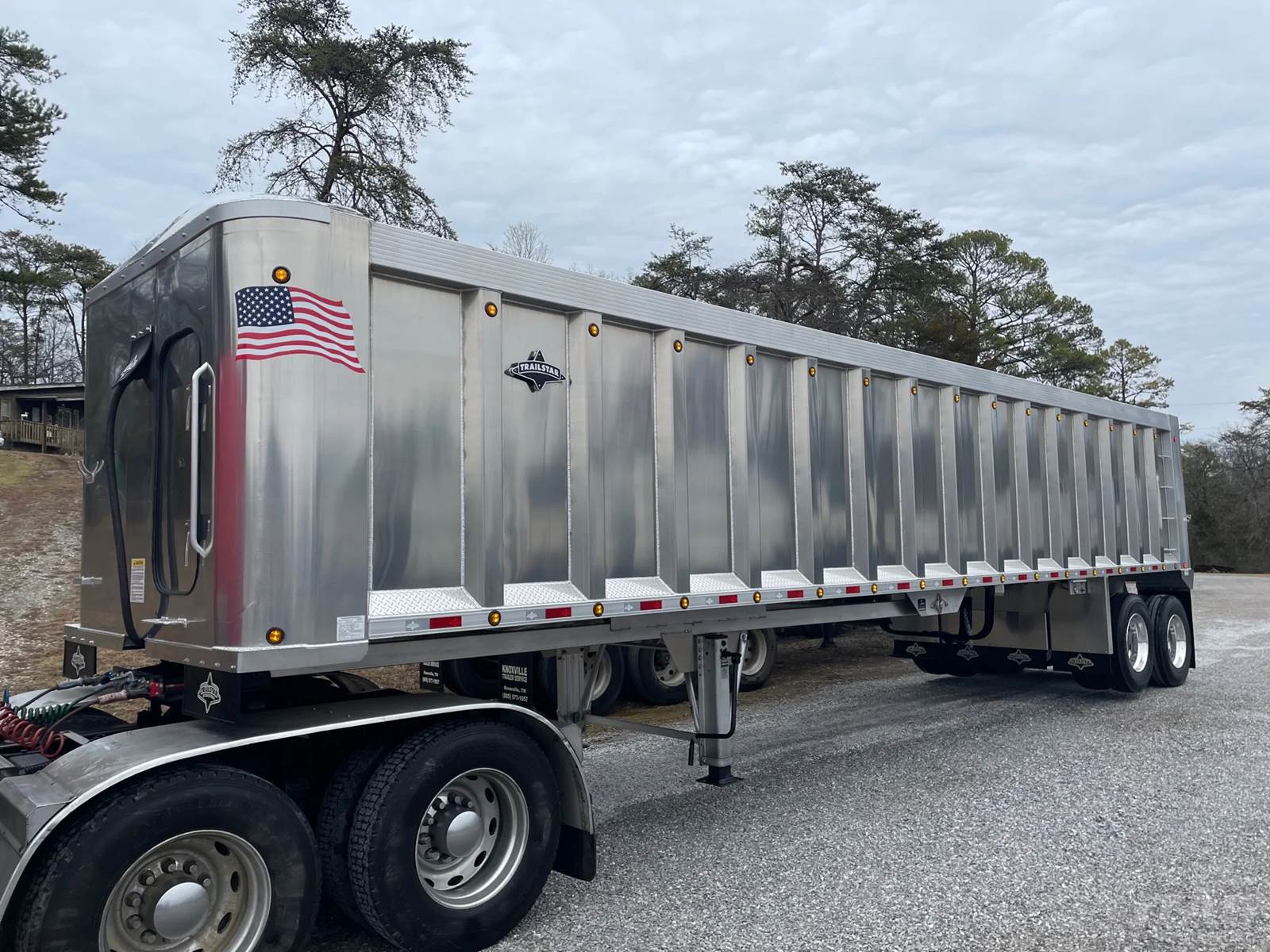 Used 2023 Trailstar 39ft Aluminum End Dump Trailer 1 Used 2023 Trailstar 39ft Aluminum End Dump Trailer