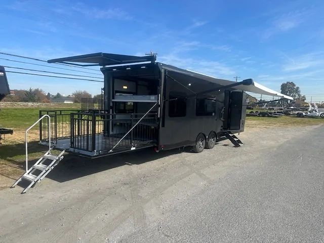 ATC Plā 550 Aluminum Toy Hauler Travel Trailer (8.5x28) 1 ATC Plā 550 Aluminum Toy Hauler Travel Trailer (8.5x28)