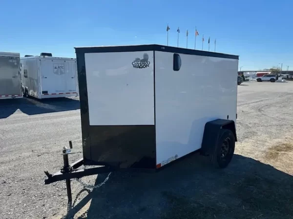 Covered Wagon 5x8 Enclosed Cargo Trailer w Black Trim Package 2 Covered Wagon 5x8 Enclosed Cargo Trailer w Black Trim Package - Image 2