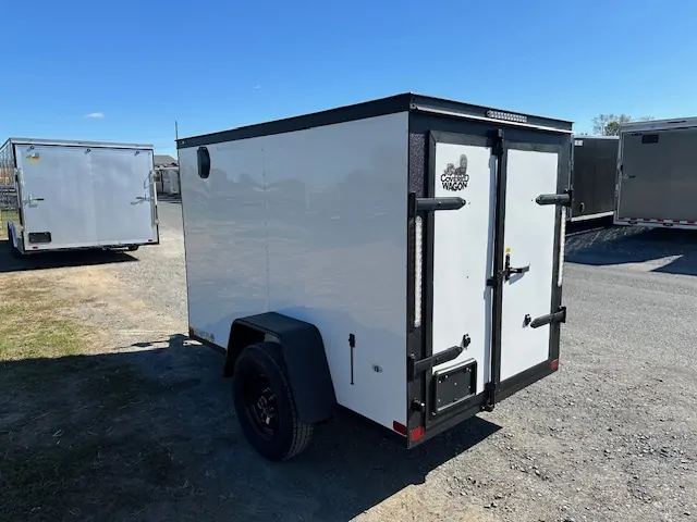 Covered Wagon 5x8 Enclosed Cargo Trailer w Black Trim Package 3 Covered Wagon 5x8 Enclosed Cargo Trailer w Black Trim Package - Image 3