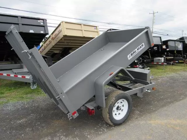 BWise 5x8 Single Axle Dump Trailer w Landscape Ramp Gate 2 BWise 5x8 Single Axle Dump Trailer w Landscape Ramp Gate - Image 2