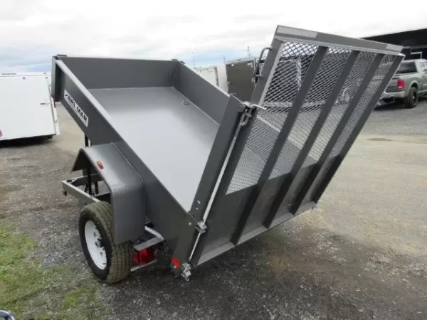 BWise 5x8 Single Axle Dump Trailer w Landscape Ramp Gate 4 BWise 5x8 Single Axle Dump Trailer w Landscape Ramp Gate - Image 4