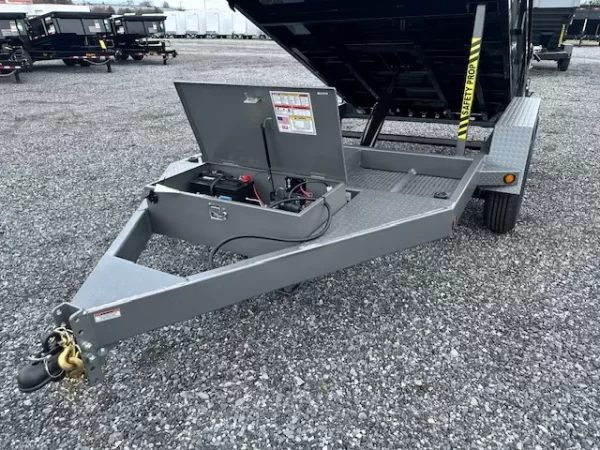 BWise 6x10 Low Profile Dump Trailer w Hydraulic Power Jack (7K GVWR) 3 BWise 6x10 Low Profile Dump Trailer w Hydraulic Power Jack (7K GVWR) - Image 3